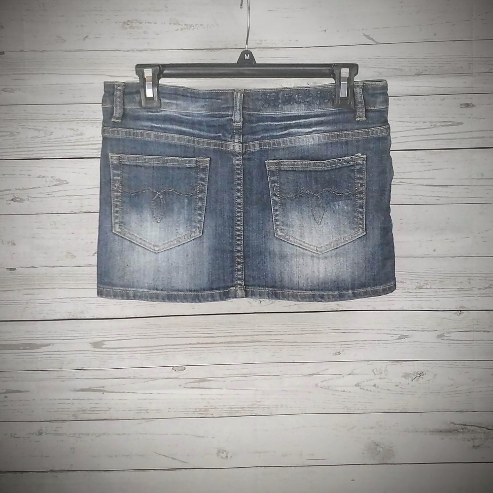 Machine Jean Skirt